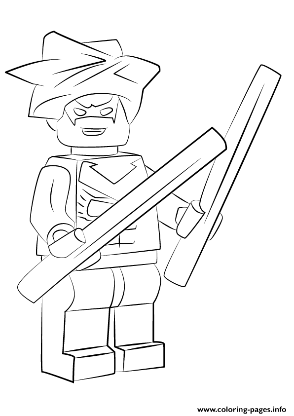 Lego Nightwing 2 Coloring page Printable